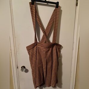 Unique Vintage Multicolor Houndstooth Skirt-all 4X NWOT extra button attached